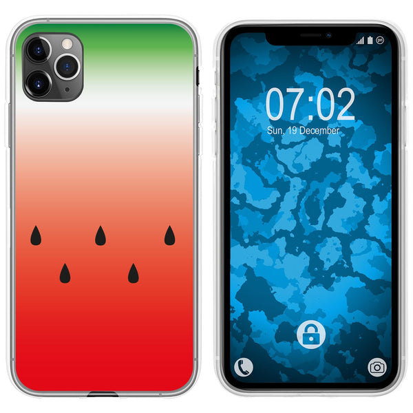 iPhone 11 Pro Silikon-Hülle Sommer Melone M5 Case