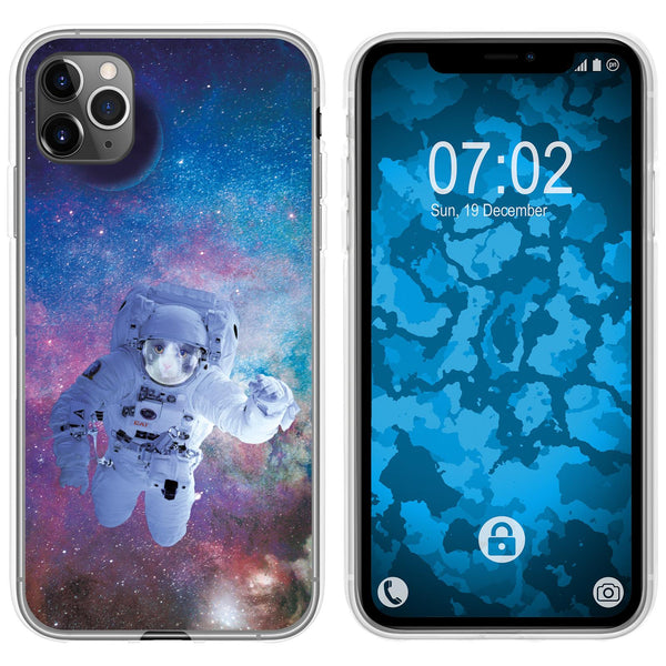 iPhone 11 Pro Silikon-Hülle Space Catronaut M5 Case