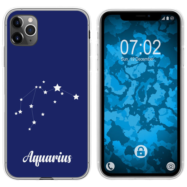 iPhone 11 Pro Silikon-Hülle SternzeichenAquarius M10 Case