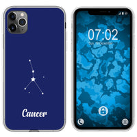 iPhone 11 Pro Max Silikon-Hülle SternzeichenCancer M3 Case