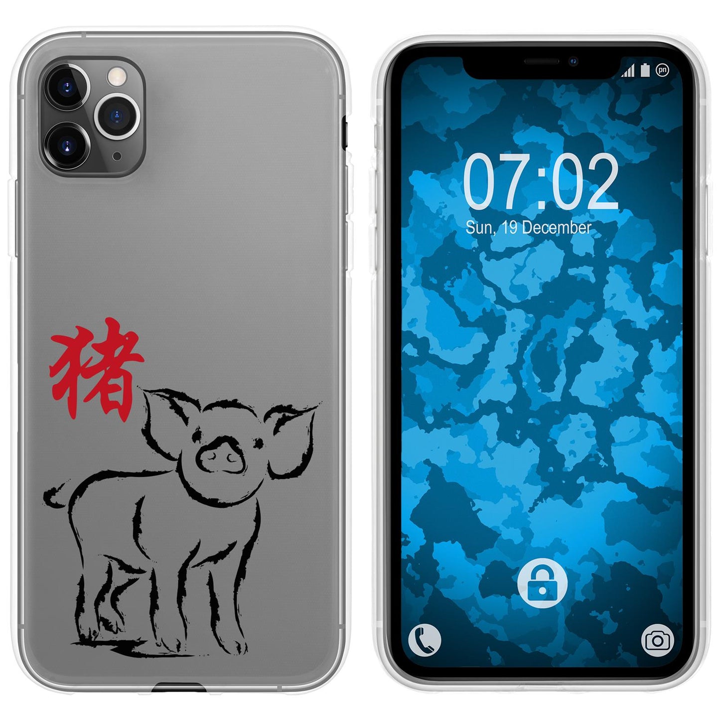 iPhone 11 Pro Silikon-Hülle Tierkreis Chinesisch M12 Case