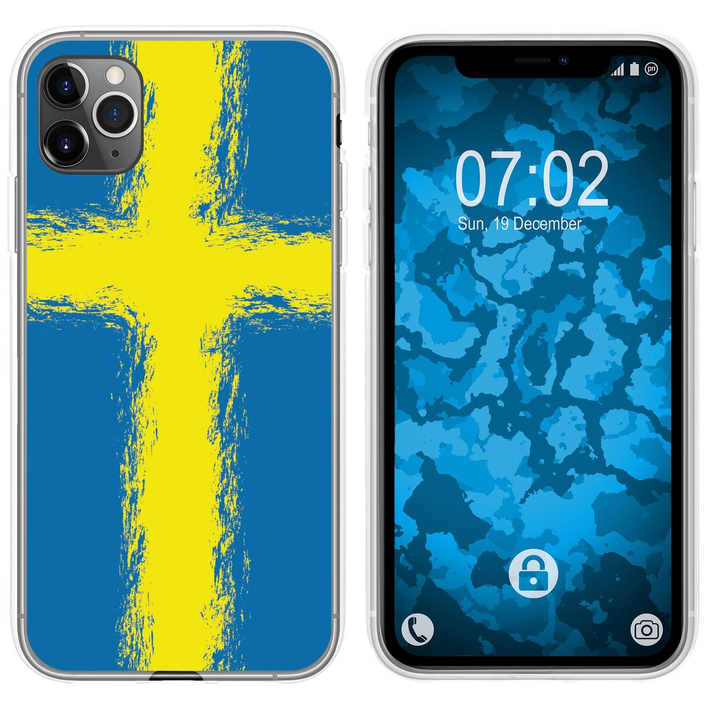 iPhone 11 Pro Silikon-Hülle WM Schweden M12 Case