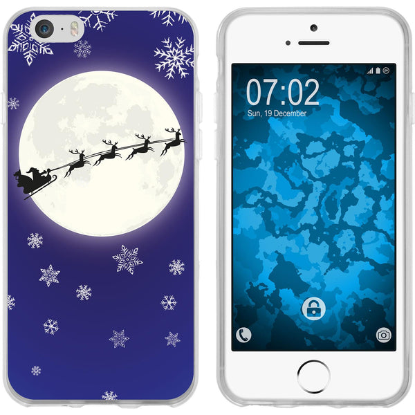 iPhone 6s / 6 Silikon-Hülle X Mas Weihnachten Santa - Snowfl