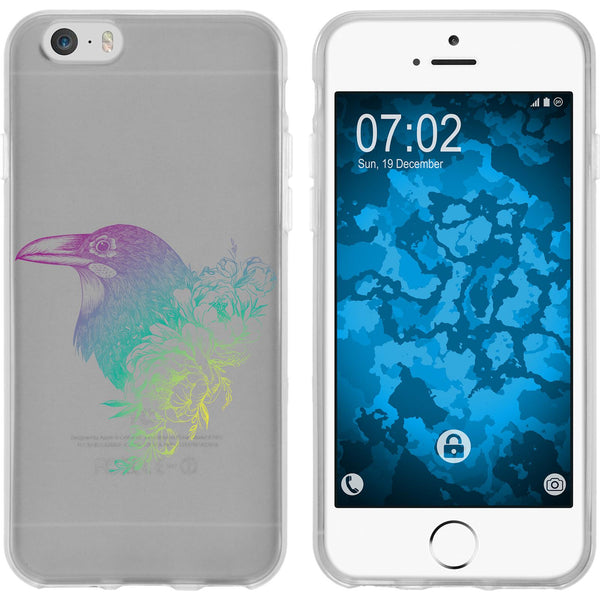 iPhone 6s / 6 Silikon-Hülle Floral Rabe M4-4 Case