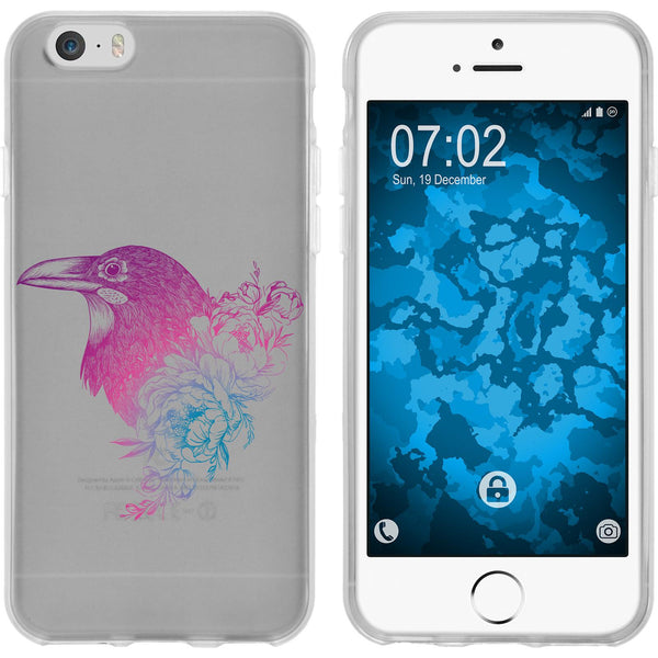 iPhone 6 Plus / 6s Plus Silikon-Hülle Floral Rabe M4-6 Case