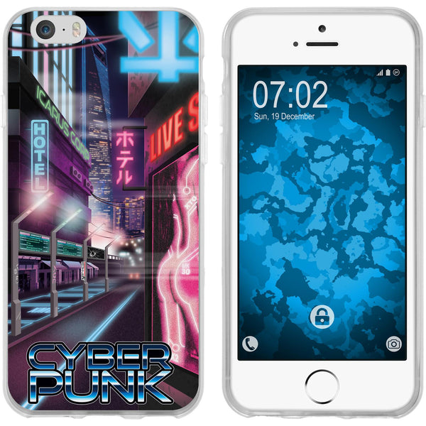 iPhone 6s / 6 Silikon-Hülle Retro Wave Cyberpunk.01 M4 Case