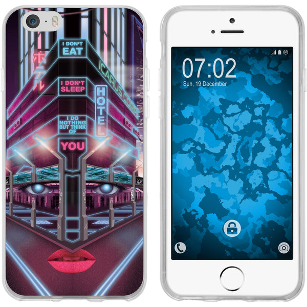 iPhone 6s / 6 Silikon-Hülle Retro Wave Cyberpunk.02 M6 Case