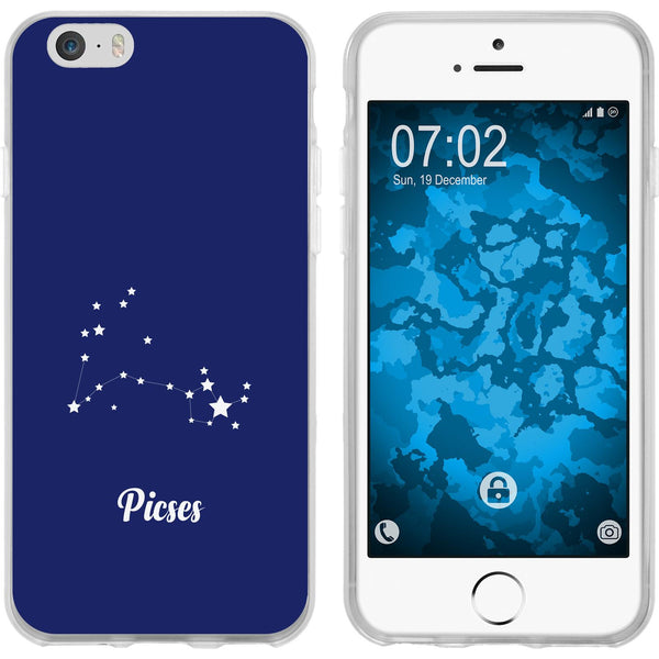 iPhone 6s / 6 Silikon-Hülle SternzeichenPisces M1 Case