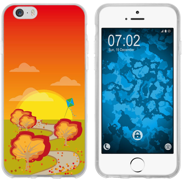 iPhone 6s / 6 Silikon-Hülle Herbst Drache/Kite M2 Case