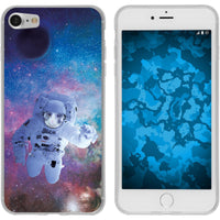 iPhone 7 / 8 / SE 2020 Silikon-Hülle Space Catronaut M5 Case