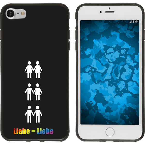 iPhone 7 / 8 / SE 2020 Silikon-Hülle pride Beziehung M1 Case