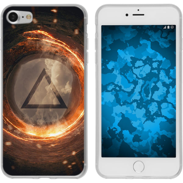 iPhone 7 / 8 / SE 2020 Silikon-Hülle Element Feuer M3 Case