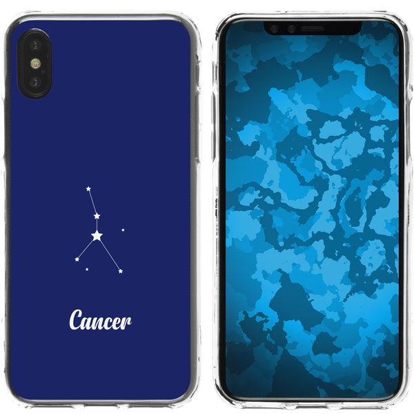 iPhone X / XS Silikon-Hülle SternzeichenCancer M3 Case