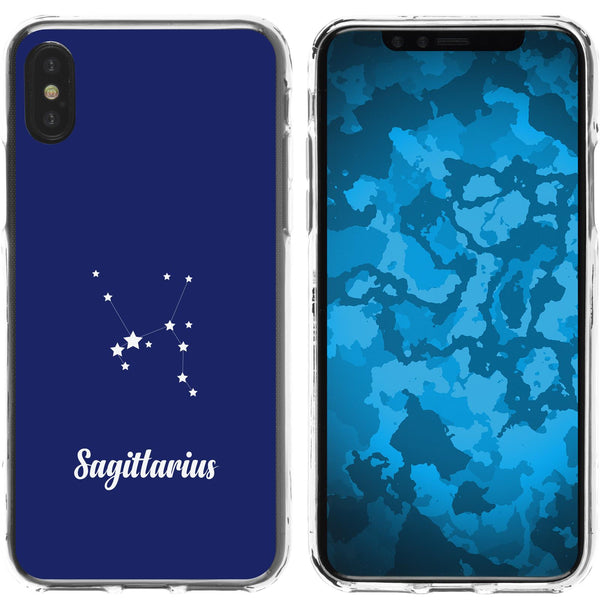 iPhone X / XS Silikon-Hülle SternzeichenSagittarius M5 Case