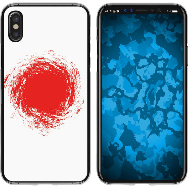 iPhone X / XS Silikon-Hülle WM Japan M7 Case