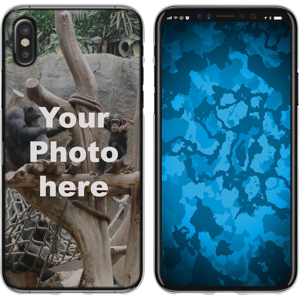 iPhone X / XS Personalisierte Handyhülle  clear zum selbst