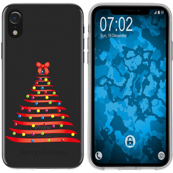 iPhone Xr Silikon-Hülle X Mas Weihnachten Weihnachtsbaum M1