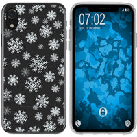 iPhone Xr Silikon-Hülle X Mas Weihnachten Schneeflocken M2 C