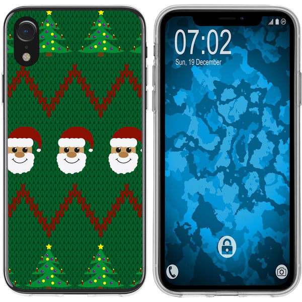 iPhone Xr Silikon-Hülle X Mas Weihnachten X-Mas Sweater M7 C