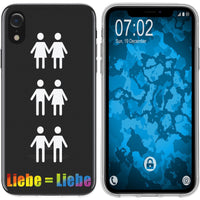 iPhone Xr Silikon-Hülle pride Beziehung M1 Case