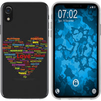 iPhone Xr Silikon-Hülle pride Herz M5 Case