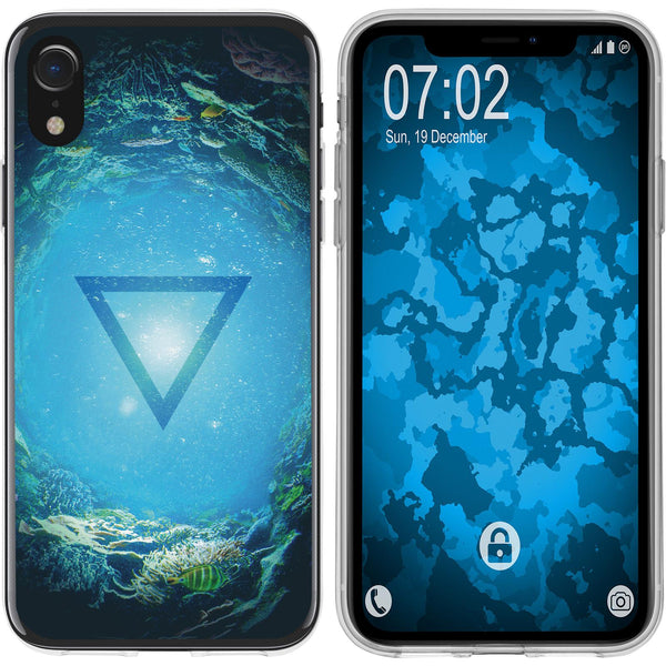 iPhone Xr Silikon-Hülle Element Wasser M4 Case