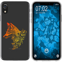 iPhone Xr Silikon-Hülle Floral Fuchs M1-2 Case