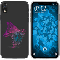 iPhone Xr Silikon-Hülle Floral Fuchs M1-6 Case