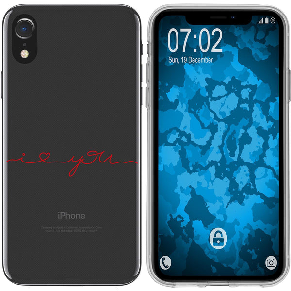 iPhone Xr Silikon-Hülle in Love Wörter M2 Case