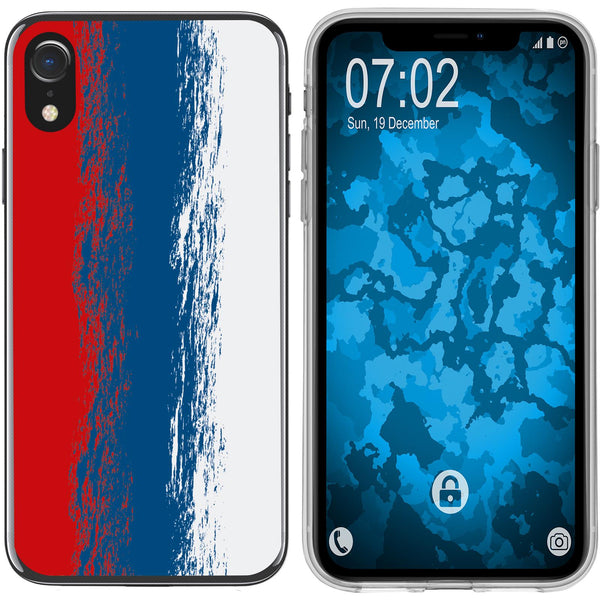 iPhone Xr Silikon-Hülle WM Russland M9 Case