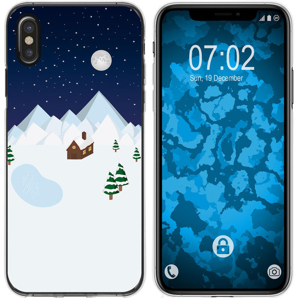 iPhone Xs Max Silikon-Hülle X Mas Weihnachten Winterwonderla