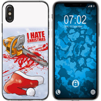 iPhone Xs Max Silikon-Hülle X Mas Weihnachten Hate X-Mas M8