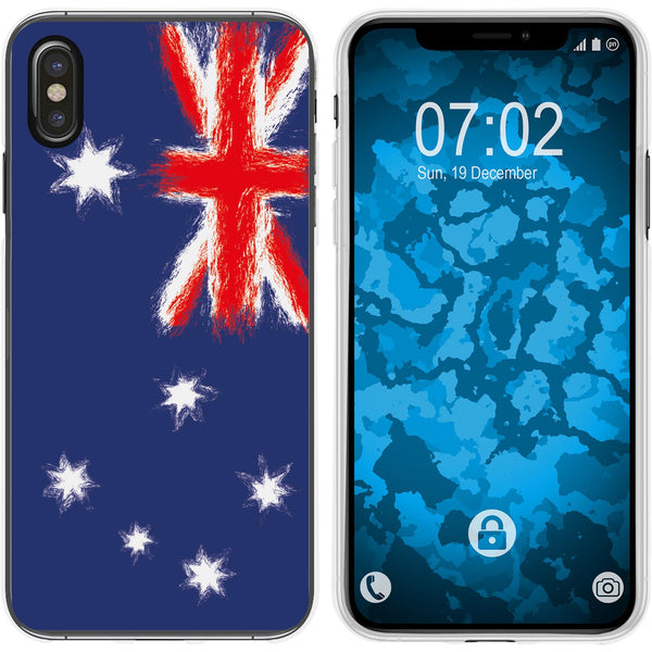 iPhone Xs Max Silikon-Hülle WM Australien M2 Case