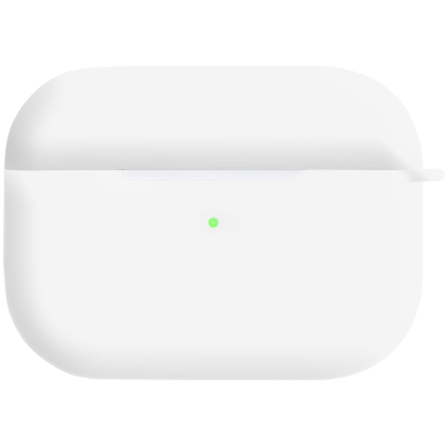PhoneNatic Case kompatibel mit Apple AirPods Pro (2019) - weiﬂ Silikon Hülle matt Cover