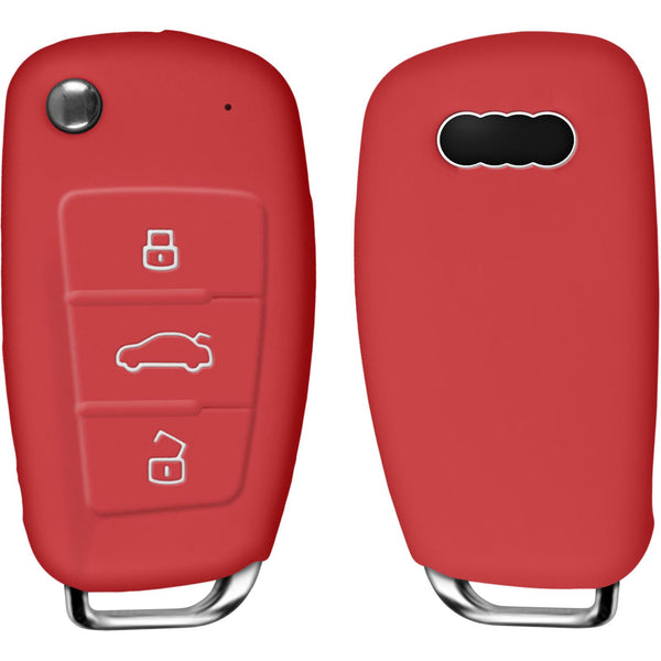 Silikon Schlüssel Hülle für die Audi Q7 3-Tasten Fernbedienu