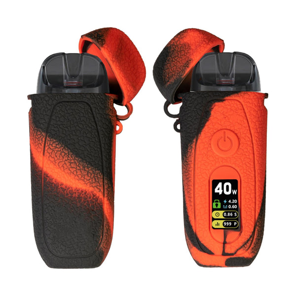 PhoneNatic Case für SMOK Pozz Hülle Silikon schwarz-rot Cove