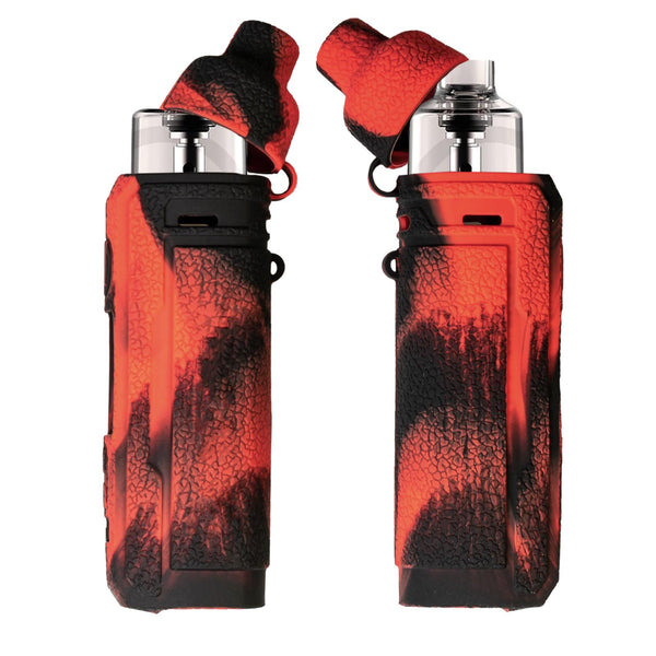 PhoneNatic Case für VOOPOO Drag X Hülle Silikon schwarz-rot