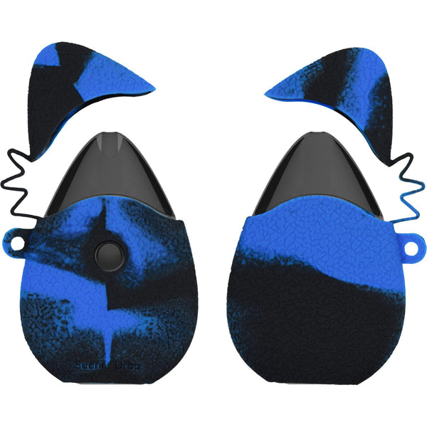 PhoneNatic Case für Suorin Drop Hülle Silikon schwarz-blau C