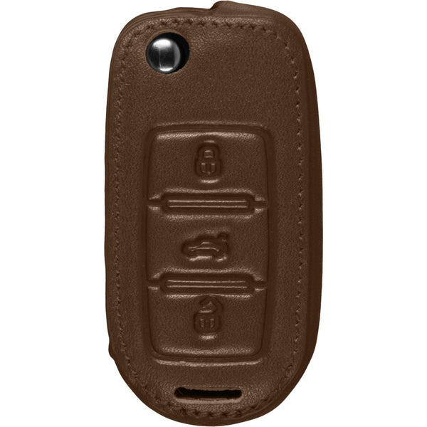 Echtleder Classic Schlüssel Hülle für die VW Tiguan 3-Tasten