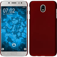 Hardcase für Samsung Galaxy J5 2017 gummiert rot