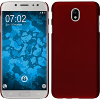 Hardcase für Samsung Galaxy J7 Pro gummiert rot