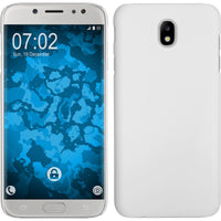 Hardcase für Samsung Galaxy J7 Pro gummiert weiﬂ