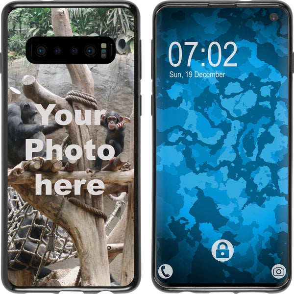 Galaxy S10 Personalisierte Handyhülle  schwarz zum selbst g