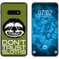 Galaxy S10e Silikon-Hülle Crazy Animals Faultier M3 Case