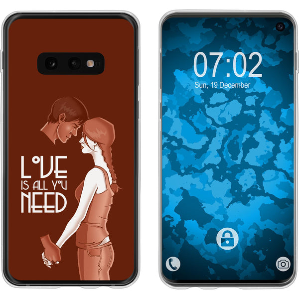 Galaxy S10e Silikon-Hülle in Love Beziehung M3 Case