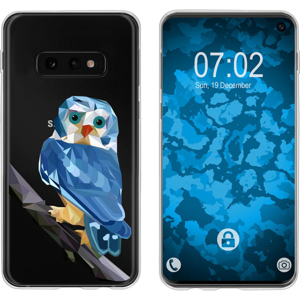 Galaxy S10e Silikon-Hülle Vektor Tiere Eule M1 Case