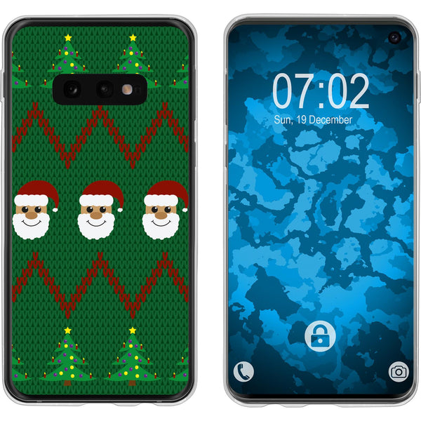 Galaxy S10e Silikon-Hülle X Mas Weihnachten X-Mas Sweater M7