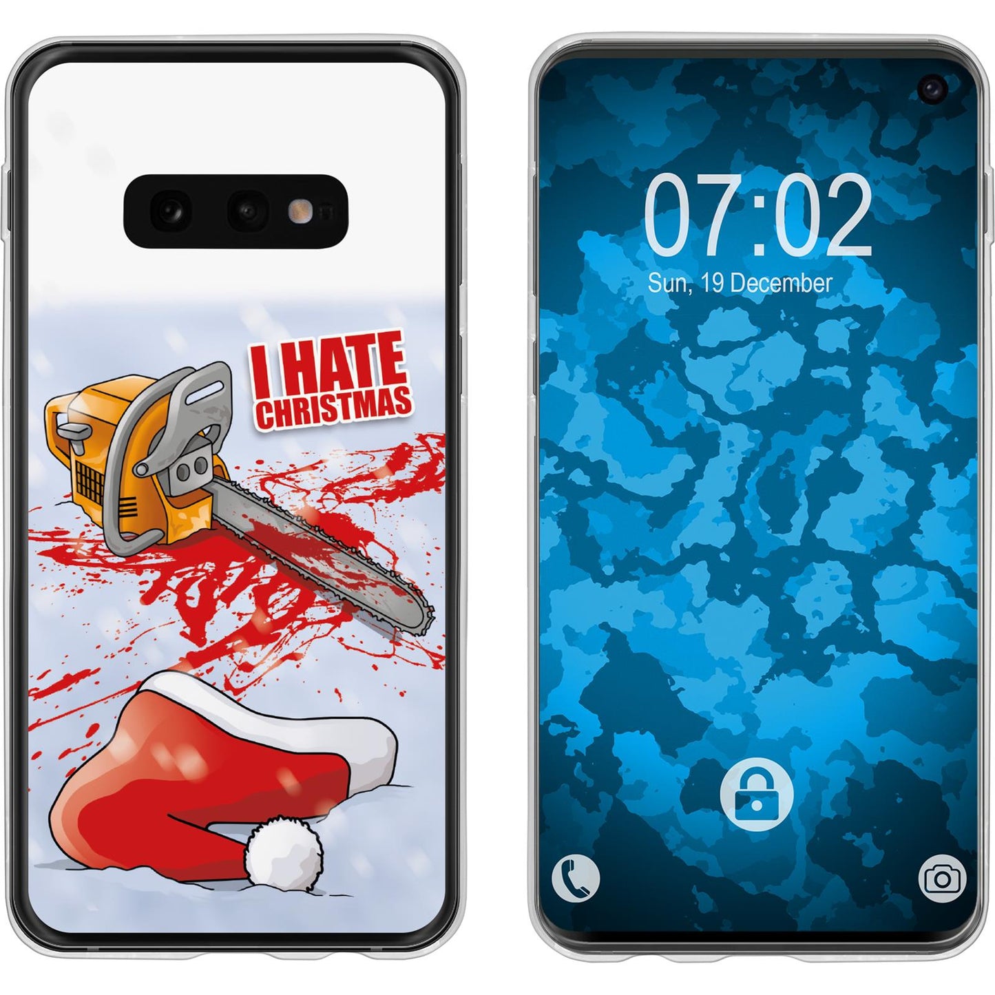 Galaxy S10e Silikon-Hülle X Mas Weihnachten Hate X-Mas M8 Ca