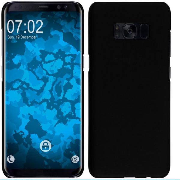 Hardcase für Samsung Galaxy S8 Plus gummiert schwarz