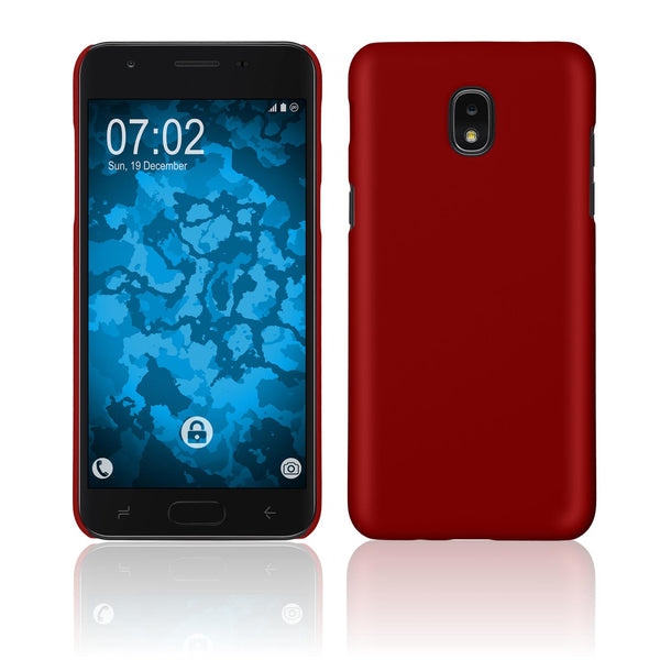 Hardcase für Samsung Galaxy J3 (2018) gummiert rot